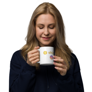 Weiße, glänzende Tasse shirtpit.de