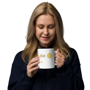 Weiße, glänzende Tasse shirtpit.de