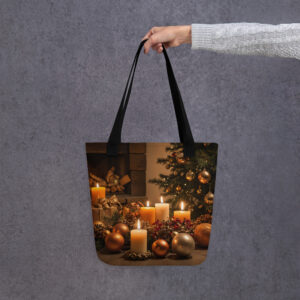 Stoffbeutel Allover Weihnachten Advent