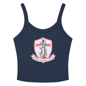 Damen Tanktop mit feiner Rippstruktur Tempelritter In hoc signo