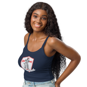 Damen Tanktop mit feiner Rippstruktur Tempelritter In hoc signo