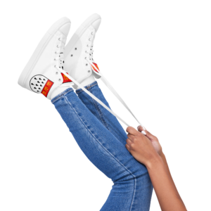 High-Top Leinenschuhe für Damen mit Kölner Wappen