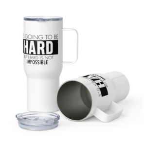 Reisebecher mit Griff hard is not impossible